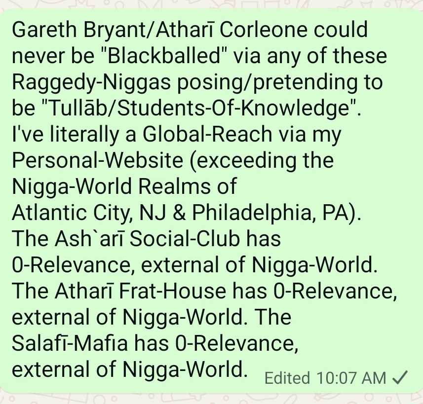 Gareth Bryant’s Atharī Proposal to the Atharī Frat-House