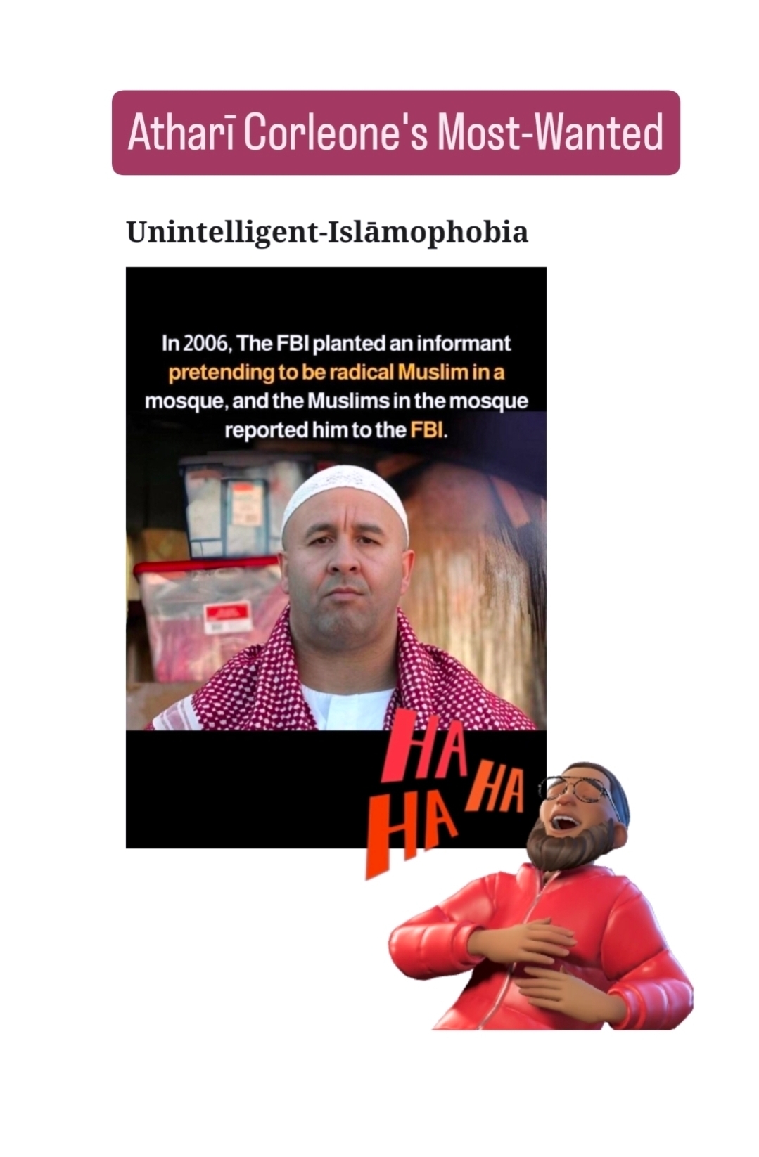 Unintelligent-Islāmophobia