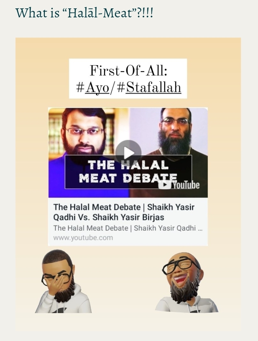 What is “Halāl-Meat”?!!!