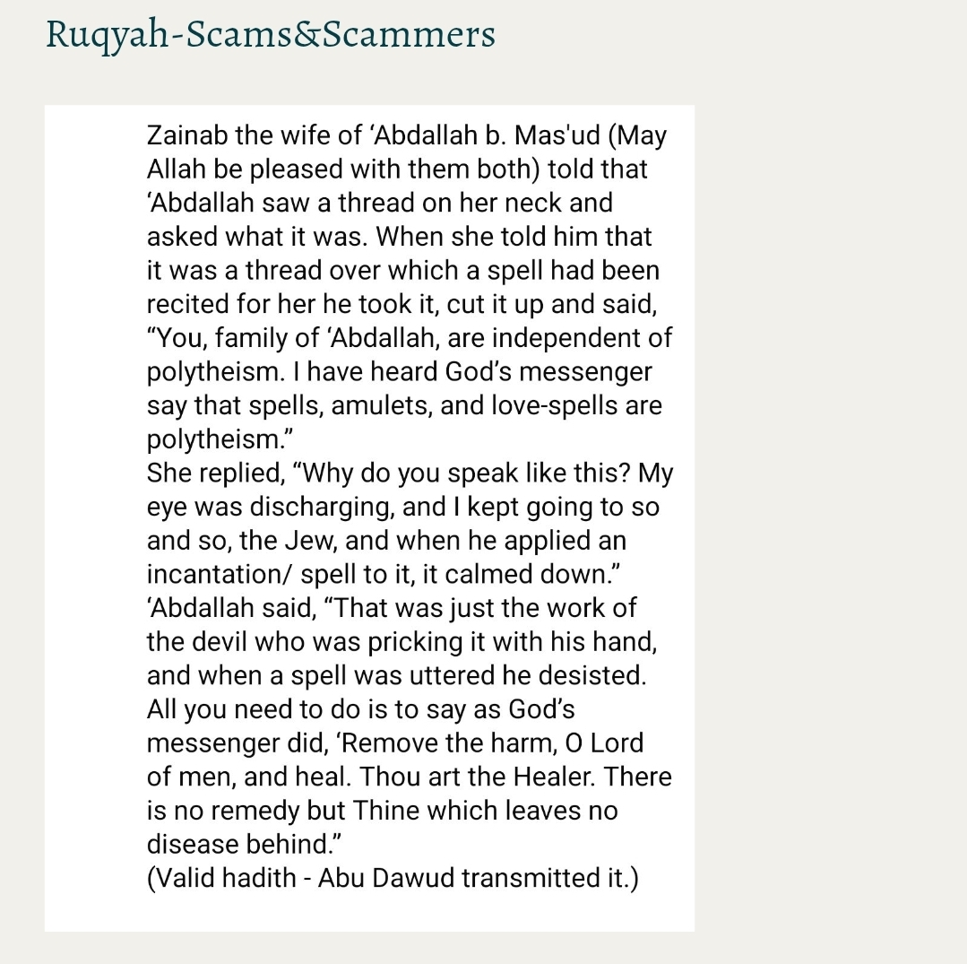 Ruqyah-Scams&Scammers