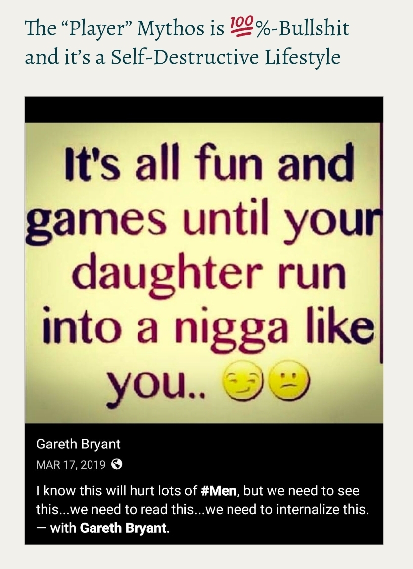 The “Player” Mythos is 💯%-Bullshit and it’s a Self-Destructive Lifestyle
