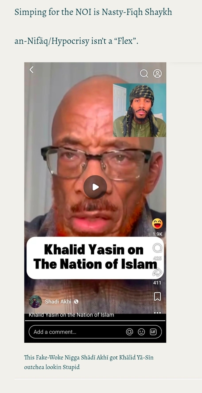 There’s absolutely nothing “Islāmic” concerning the History of the “Nation Of Islam”