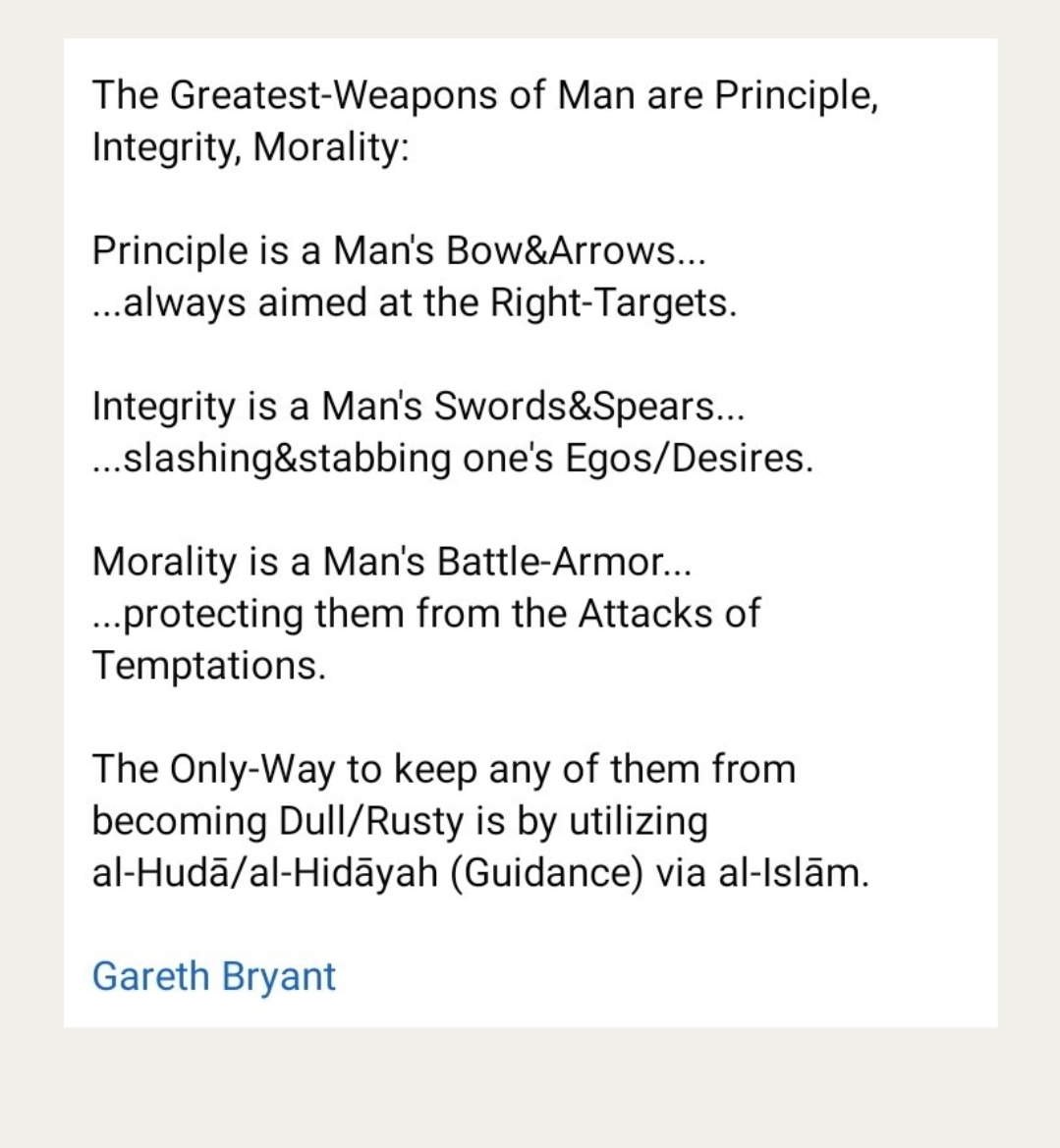 Always be Qitāl/Combat-Ready