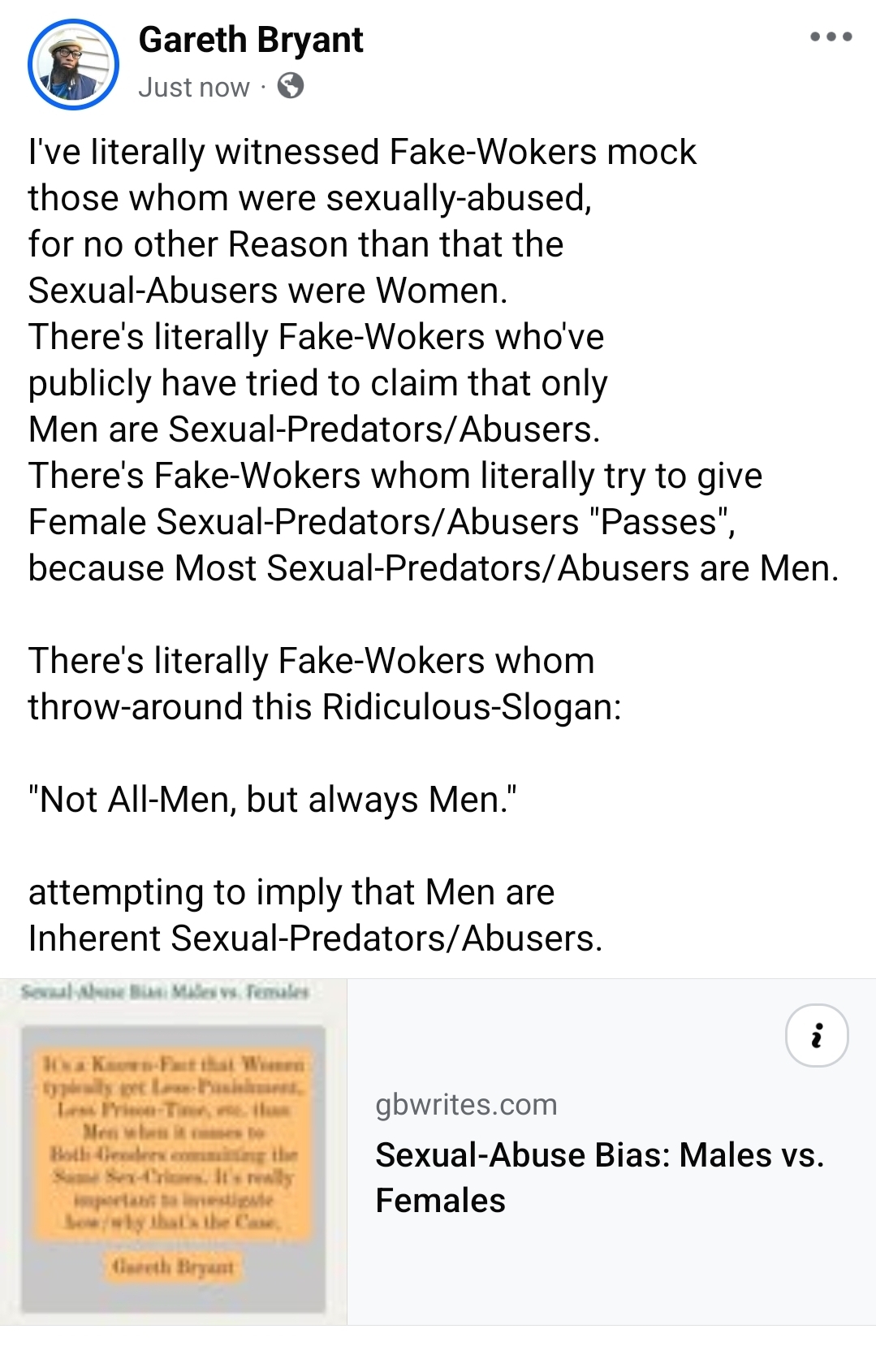 Sexual-Abuse Bias: Males vs. Females