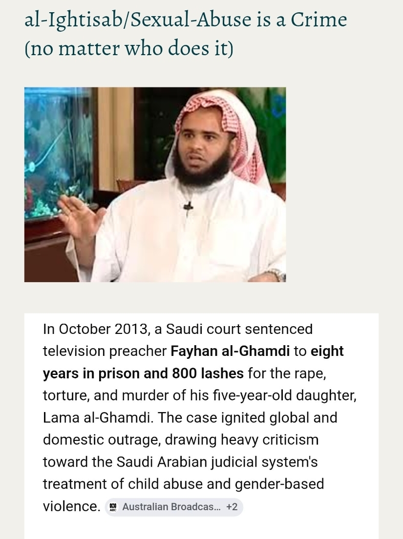 al-Ightisab/Sexual-Abuse is a Crime (no matter who does it)
